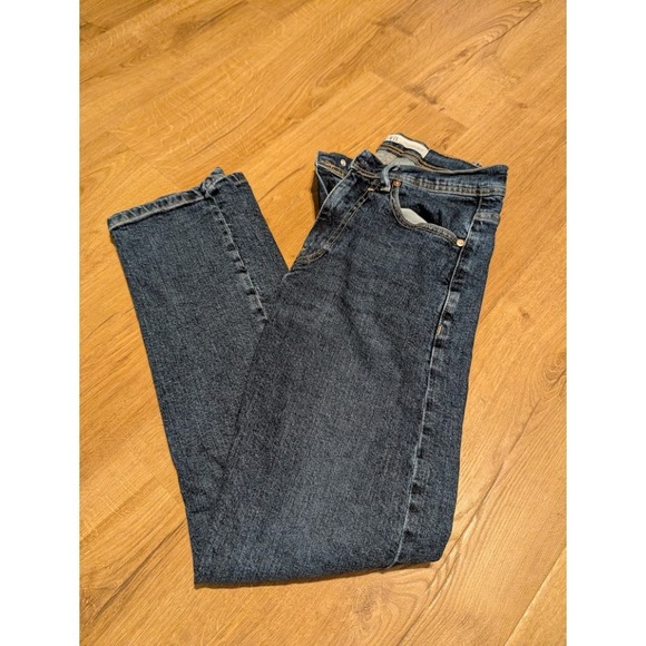 Zara Denim Jeans Dark Wash Straight‎ Leg Casual Everyday Women's Size 30 - Picture 1 of 6